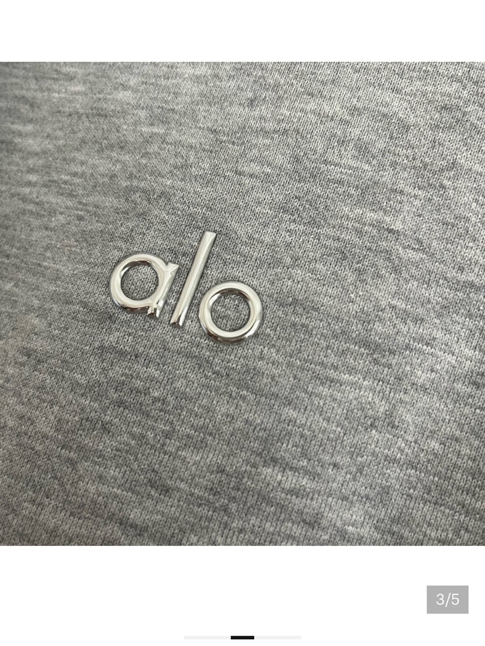 ALO Yoga Light Gray Accolade Sweatshirt - Picture 3 of 5